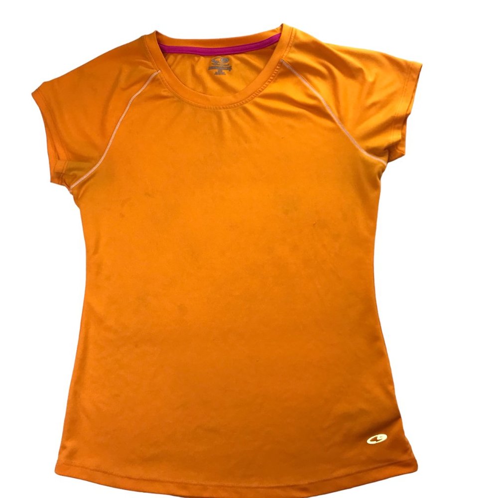 Champion Athletic T Shirt Bright Neon Orange Short sleeve Size Women's M